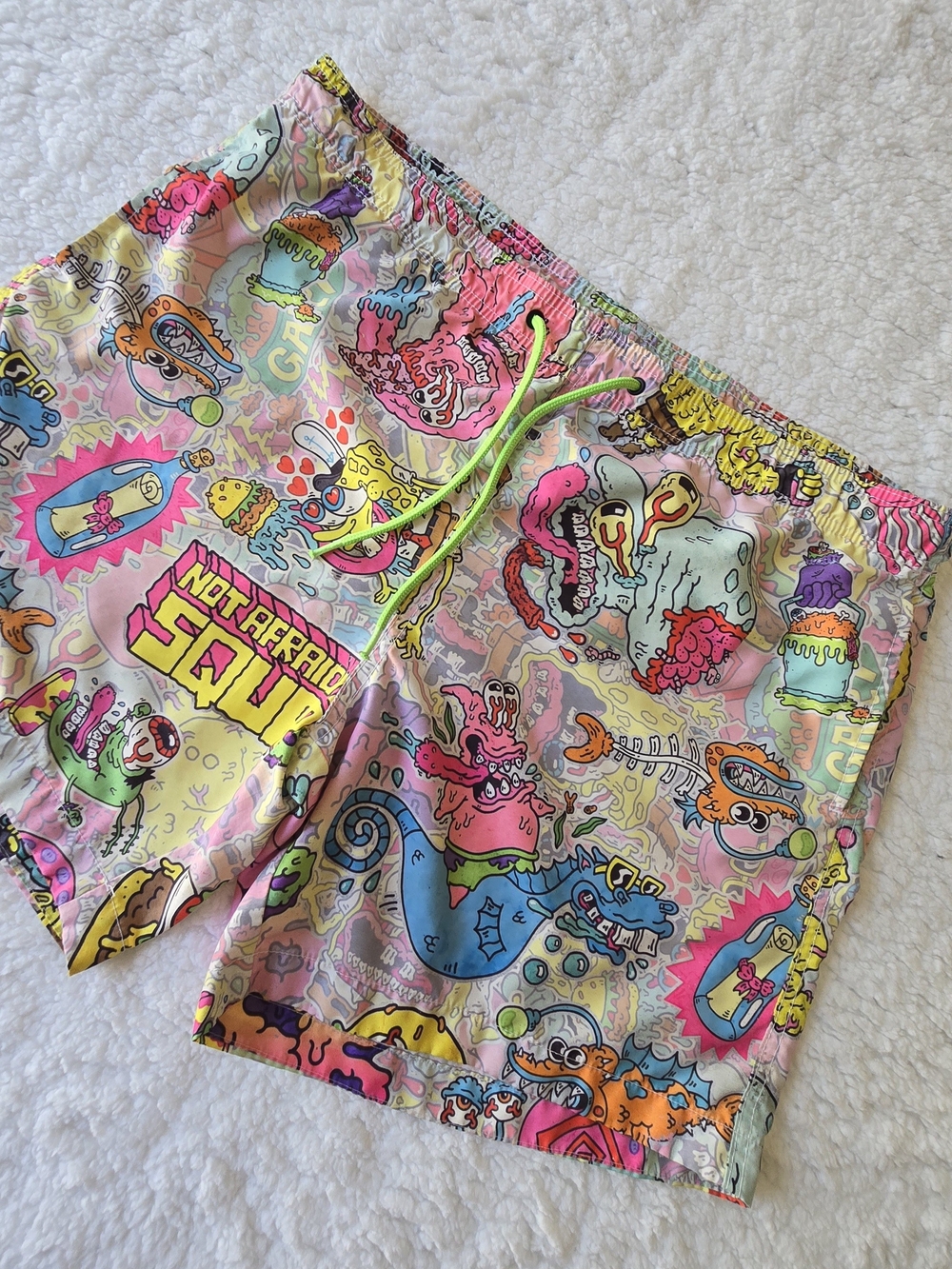 H&M SpongeBob Nickelodeon Graphic Swim Trunks